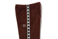 A BATHING APE Ladies' VELOUR TRACK PANTS
