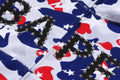 A BATHING APE Ladies' STA STRIKE CAMO LOGO CROPPED FULL ZIP HOODIE