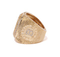 A BATHING APE RHINESTONE COLLEGE RING
