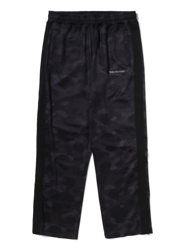 A BATHING APE COLOR CAMO METAL LOGO RELAXED FIT TRACK SWEAT PANTS