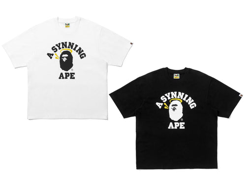 A BATHING APE BAPE x SPOTIFY BY CENTRAL CEE COLLEGE RELAXED FIT TEE