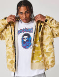 A BATHING APE COLOR CAMO SHARK SNOWBOARD JACKET