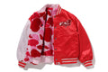 A BATHING APE Ladies' ABC CAMO MULTI LOGO REVERSIBLE VARSITY JACKET