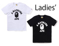 A BATHING APE Ladies' COLLEGE CRYSTAL STONE STA TEE