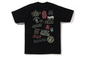 A BATHING APE COLORS BAPE GRAFFITI TEE