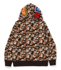 A BATHING APE BAPE THINK 1ST ANNIV. SHARK FULL ZIP HOODIE