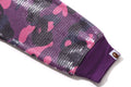 A BATHING APE Ladies' COLOR CAMO APE HEAD SEQUIN CROPPED FULL ZIP HOODIE