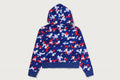 A BATHING APE Ladies' STA STRIKE CAMO LOGO CROPPED FULL ZIP HOODIE