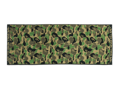 A BATHING APE ABC CAMO COMPACT BATH TOWEL