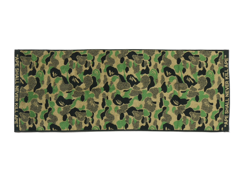 A BATHING APE ABC CAMO COMPACT BATH TOWEL