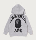 A BATHING APE BAPE KIDS BIG COLLEGE ZIP HOODIE