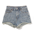 A BATHING APE Ladies' LINE CAMO DENIM SHORTS - happyjagabee store
