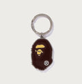 A BATHING APE APE HEAD METAL KEYCHAIN