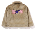 A BATHING APE BAPE x CACTUS JACK x DON TOLIVER FAUX FUR JACKET