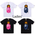 A BATHING APE Ladies' COLOR CAMO MILO ON APE HEAD TEE