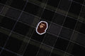 A BATHING APE ONE POINT FLANNEL CHECK L/S SHIRT