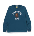 A BATHING APE COLLEGE L/S TEE