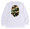A BATHING APE 1ST CAMO BIG APE HEAD L/S TEE