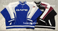 A BATHING APE BAPE SOCCER LOGO WARM UP RELAXED FIT L/S TEE