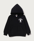 A BATHING APE BAPE KIDS BIG COLLEGE ZIP HOODIE