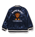 A BATHING APE BAPE KIDS BABY MILO EMBROIDERY JACKET