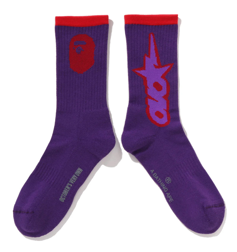 A BATHING APE BAPE x OVO OVO STA ATHLETIC SOCKS