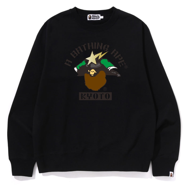 A BATHING APE BAPE STORE KYOTO SAMURAI CREWNECK SWEAT SHIRT KYOTO LIMITED