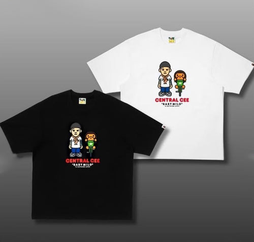 A BATHING APE BAPE x SPOTIFY BY CENTRAL CEE BABY MILO RELAXED FIT TEE