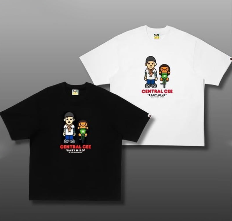 A BATHING APE BAPE x SPOTIFY BY CENTRAL CEE BABY MILO RELAXED FIT TEE