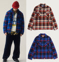 A BATHING APE BAPE CHECK CPO ZIP JACKET