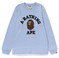 A BATHING APE Ladies' PIGMENT COLLEGE L/S TEE