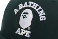 A BATHING APE NEW ERA 59 FIFTY GLOW IN THE DARK COLLEGE CAP - happyjagabee store