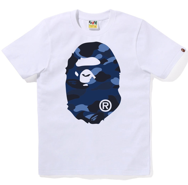 A BATHING APE Ladies' COLOR CAMO BIG APE HEAD TEE