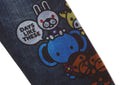 A BATHING APE BAPE KIDS BABY MILO FRIENDS DENIM SWEAT PANTS