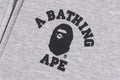 A BATHING APE BAPE KIDS BIG COLLEGE ZIP HOODIE