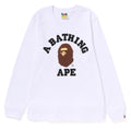A BATHING APE Ladies' PIGMENT COLLEGE L/S TEE