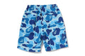 A BATHING APE BAPE KIDS ABC CAMO APE HEAD ONE POINT BEACH SHORTS