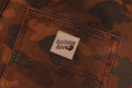 A BATHING APE SOLID 1ST CAMO GARMENT DYED RELAXED FIT WORK SHORTS