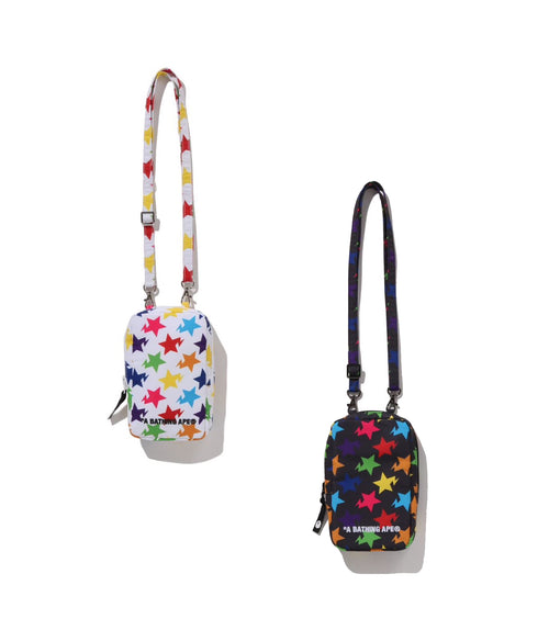 A BATHING APE STA PATTERN PHONE SHOULDER BAG