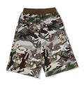 A BATHING APE BAPE KIDS HYBRID CAMO ONE POINT SHORTS
