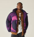 A BATHING APE MEGA COLOR CAMO QUILTED DOWN JACKET