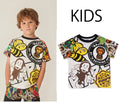 A BATHING APE BAPE KIDS BAPE MILO ASSORTED PRINT TEE