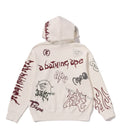 A BATHING APE ALLOVER PRINT RELAXED FIT PULLOVER HOODIE