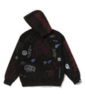 A BATHING APE ALLOVER PRINT RELAXED FIT PULLOVER HOODIE