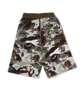 A BATHING APE BAPE KIDS HYBRID CAMO ONE POINT SHORTS
