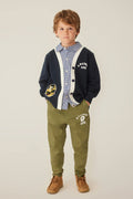 A BATHING APE BAPE KIDS 1ST CAMO APE HEAD SHIRT LAYERED CARDIGAN