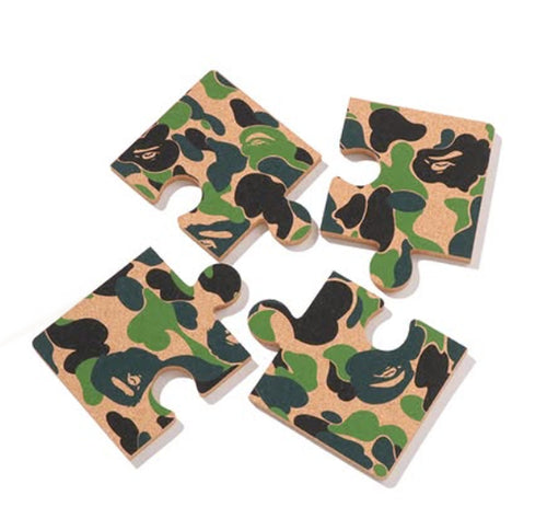 A BATHING APE ABC CAMO PUZZLE CORK COASTER
