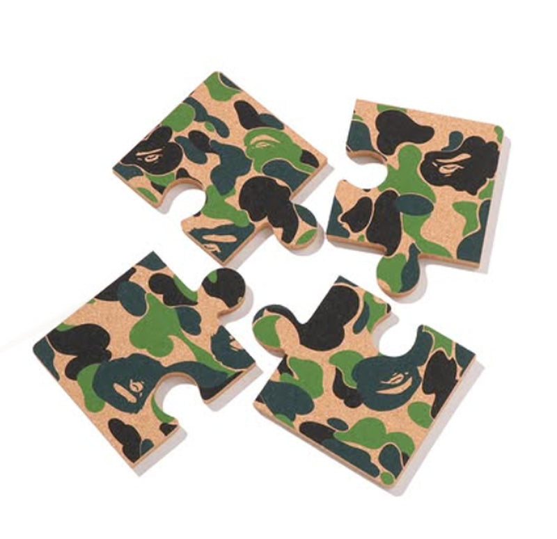 A BATHING APE ABC CAMO PUZZLE CORK COASTER