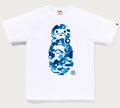 A BATHING APE ABC CAMO MILO ON APE HEAD TEE