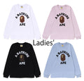 A BATHING APE Ladies' PIGMENT COLLEGE L/S TEE
